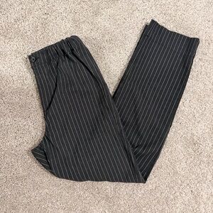 Brandy Melville Charcoal Striped Pants